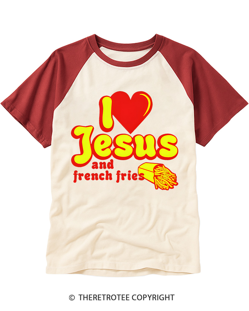 TheRetroTee I Heart Jesus And French Fries