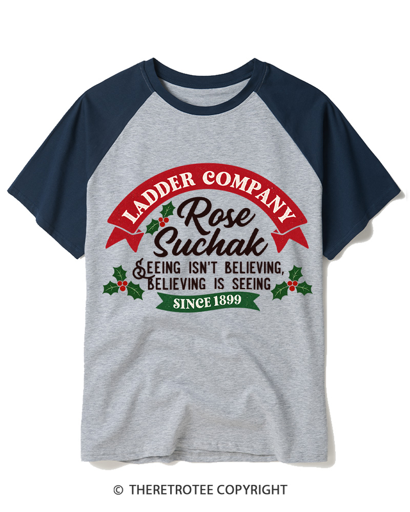 TheRetroTee Believing Is Seeing 1990s Raglan Baseball T-Shirt