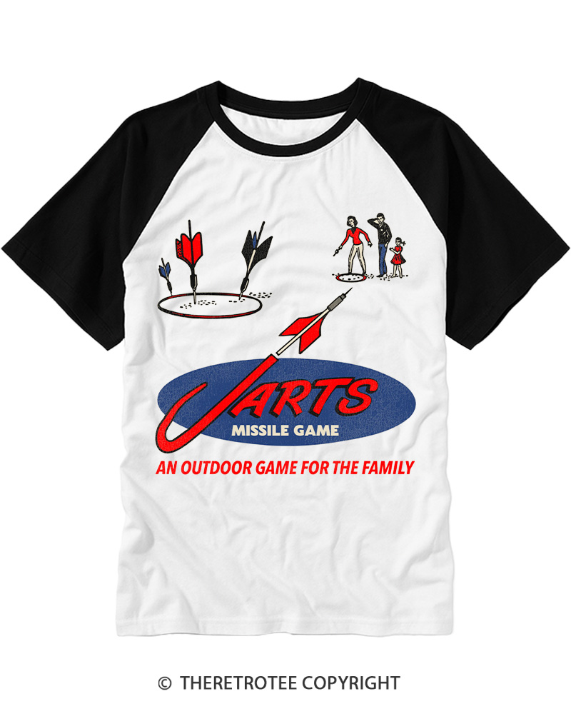 TheRetroTee Game for the Family 1970s Raglan Baseball T-Shirt