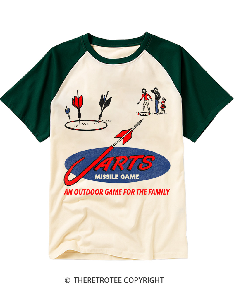 TheRetroTee Game for the Family 1970s Raglan Baseball T-Shirt
