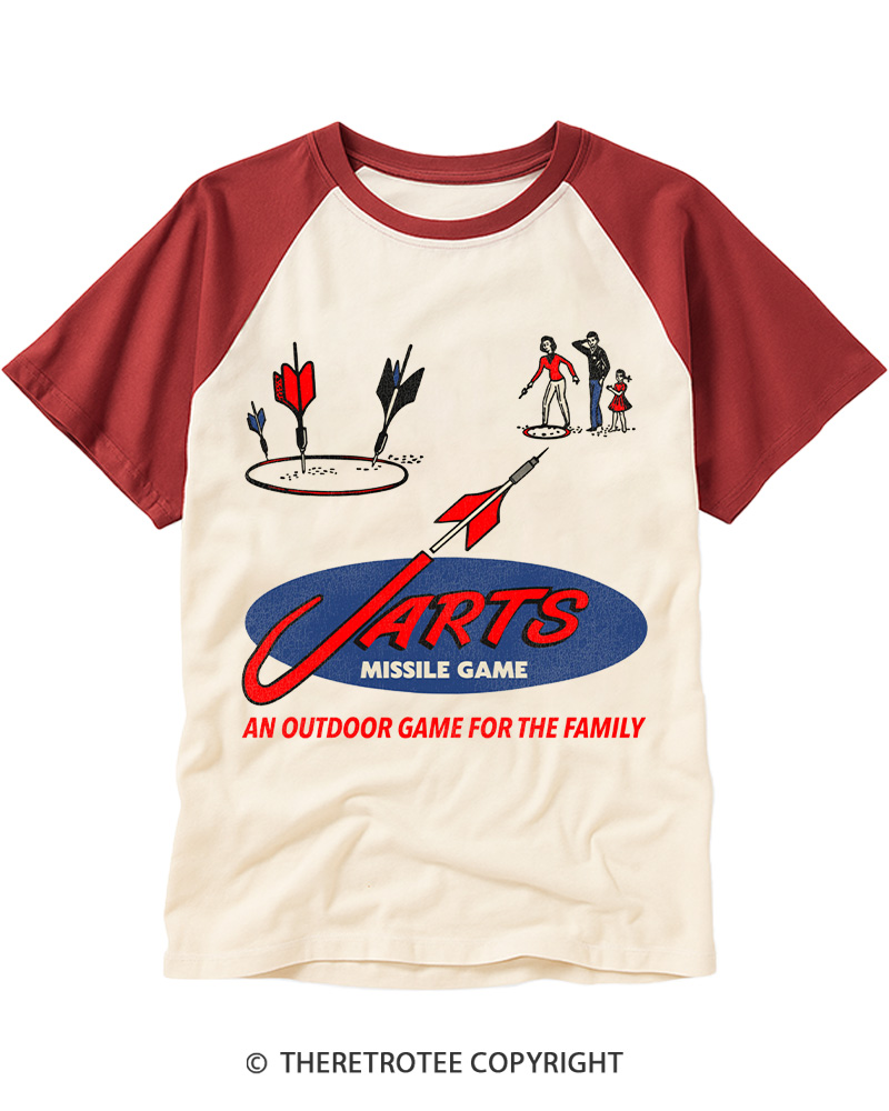 TheRetroTee Game for the Family 1970s Raglan Baseball T-Shirt