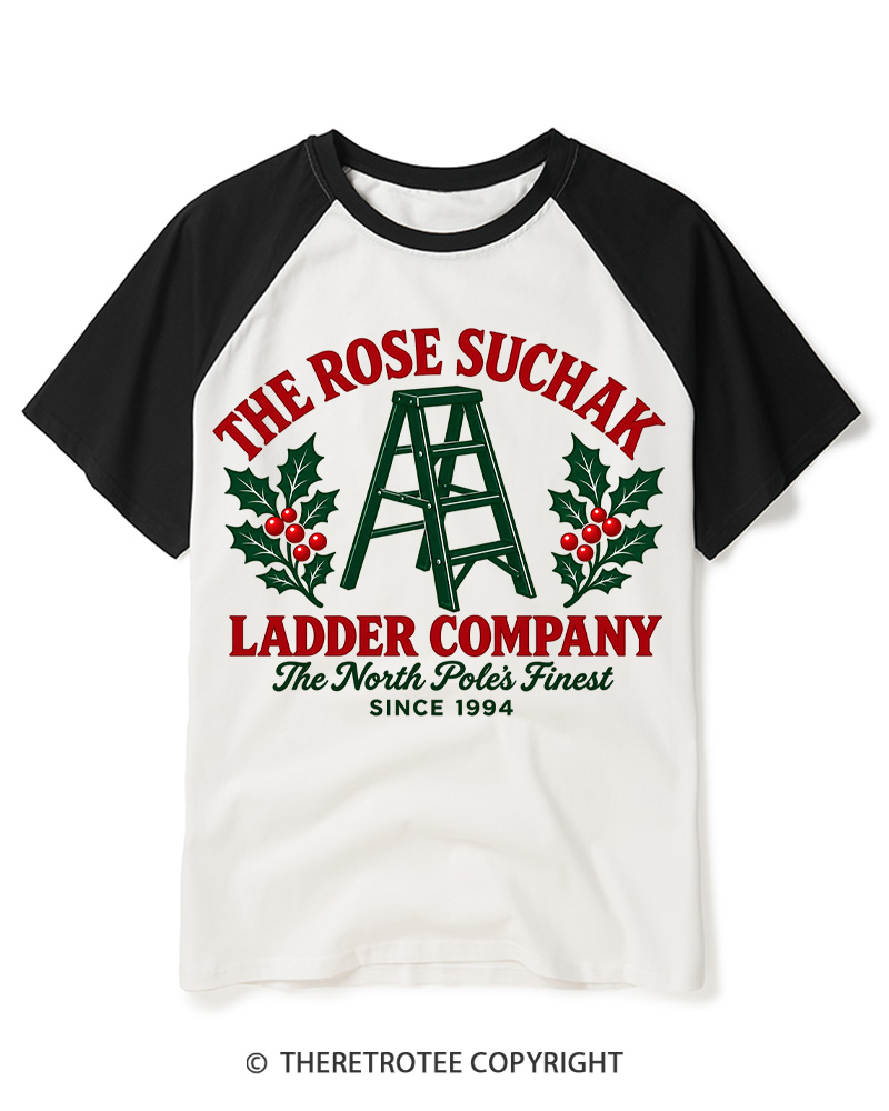 TheRetroTee The North Pole’s Finest 1990s Raglan Baseball T-Shirt