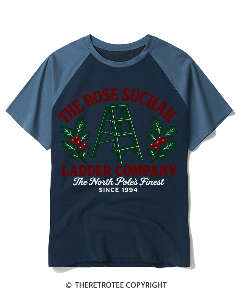 TheRetroTee The North Pole’s Finest 1990s Raglan Baseball T-Shirt