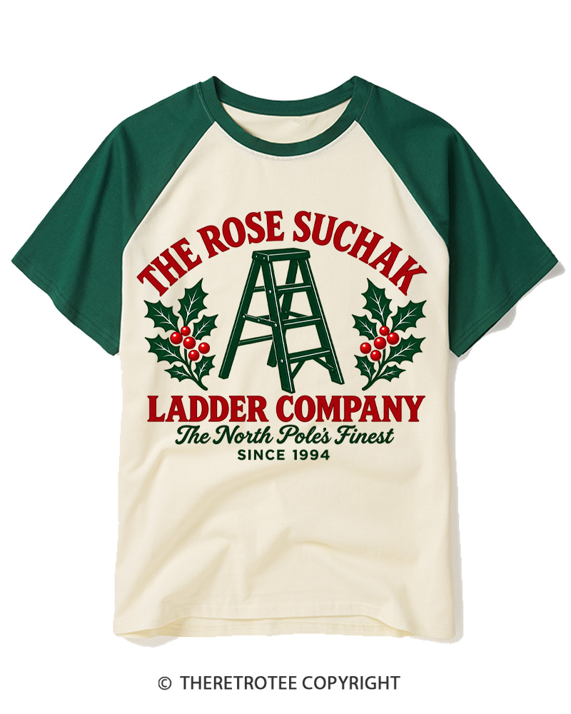 TheRetroTee The North Pole’s Finest 1990s Raglan Baseball T-Shirt