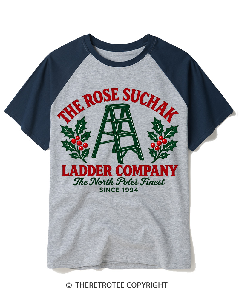 TheRetroTee The North Pole’s Finest 1990s Raglan Baseball T-Shirt