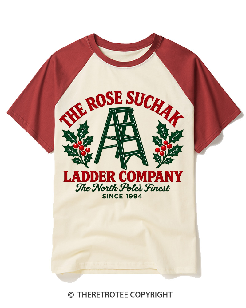 TheRetroTee The North Pole’s Finest 1990s Raglan Baseball T-Shirt