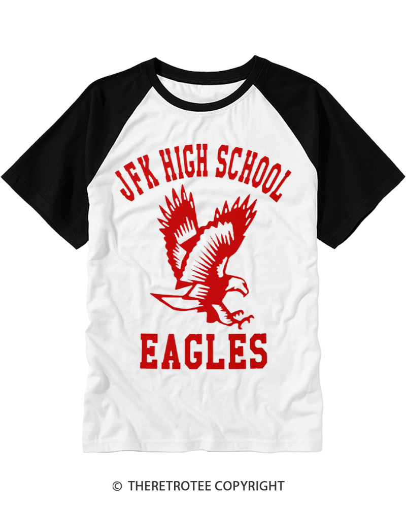 TheRetroTee High School 1980s Raglan Baseball T-Shirt