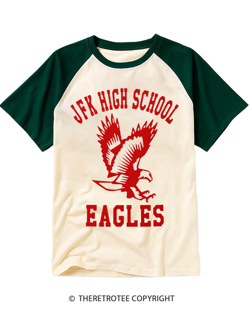 TheRetroTee High School 1980s Raglan Baseball T-Shirt