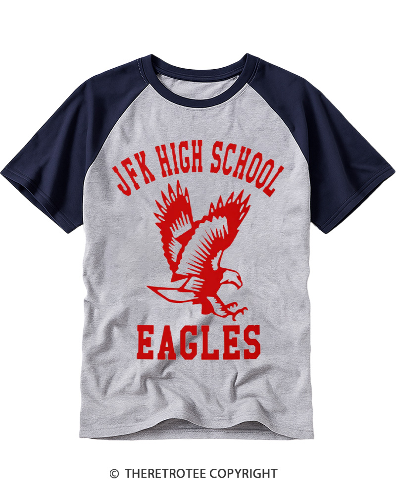 TheRetroTee High School 1980s Raglan Baseball T-Shirt