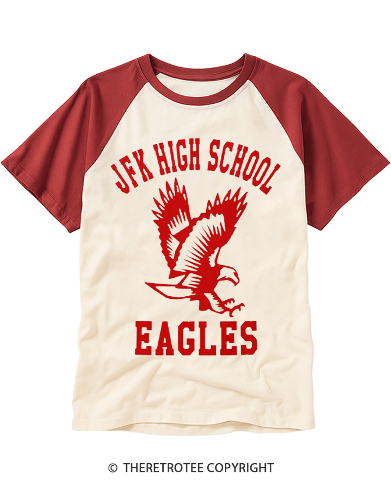 TheRetroTee High School 1980s Raglan Baseball T-Shirt