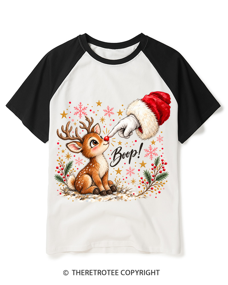 TheRetroTee Boop 1960s Raglan Baseball T-Shirt