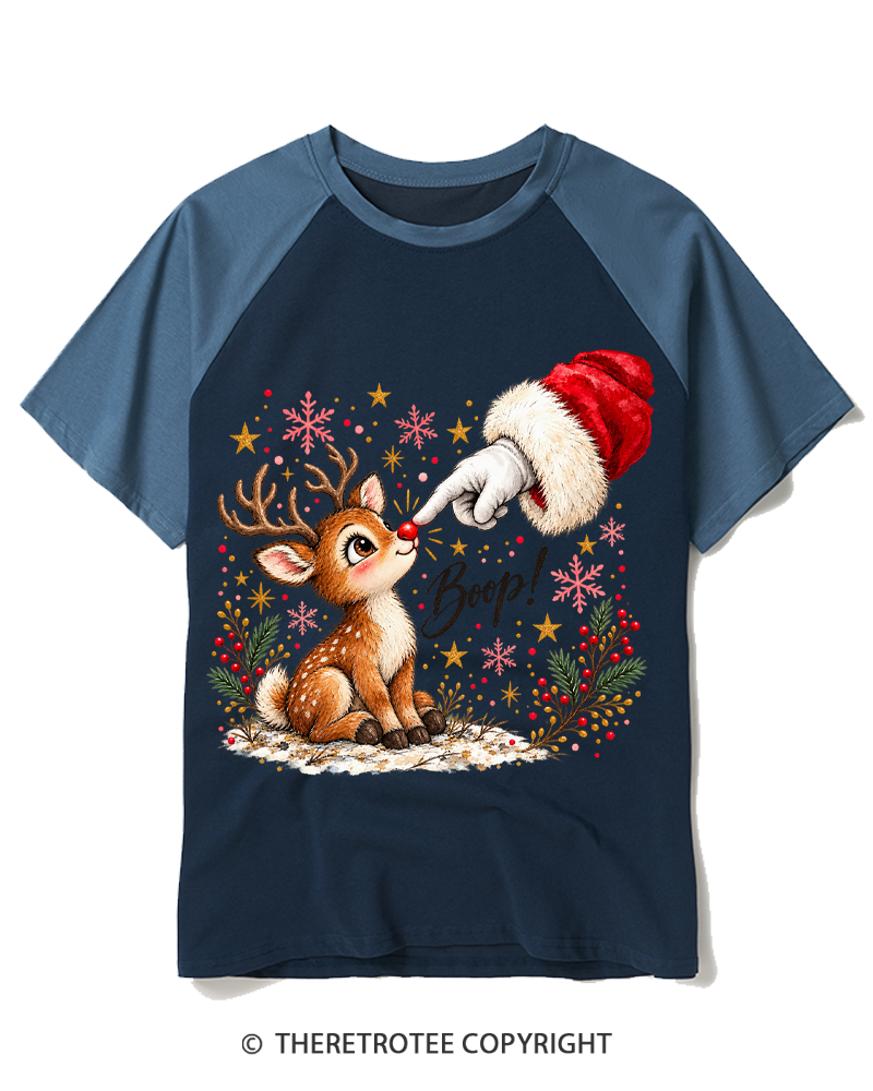 TheRetroTee Boop 1960s Raglan Baseball T-Shirt