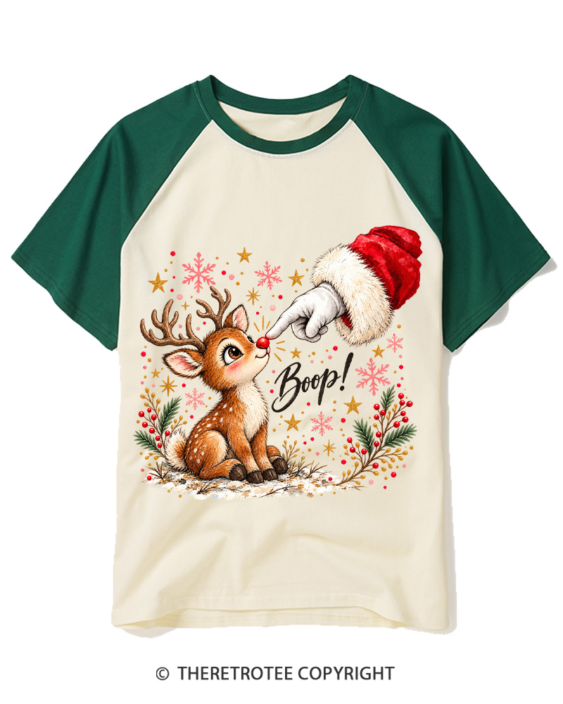 TheRetroTee Boop 1960s Raglan Baseball T-Shirt