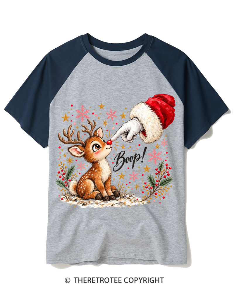 TheRetroTee Boop 1960s Raglan Baseball T-Shirt