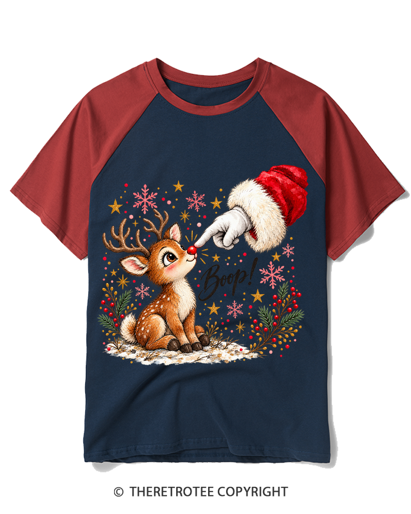 TheRetroTee Boop 1960s Raglan Baseball T-Shirt