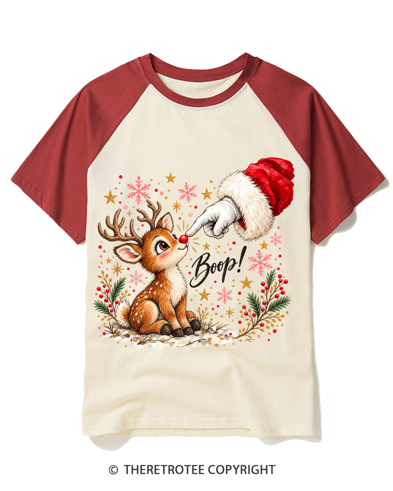 TheRetroTee Boop 1960s Raglan Baseball T-Shirt