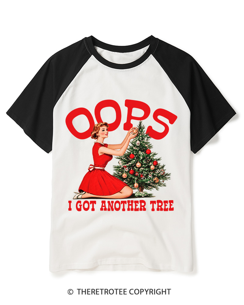 TheRetroTee I Got Another Tree 1950s Raglan Baseball T-Shirt