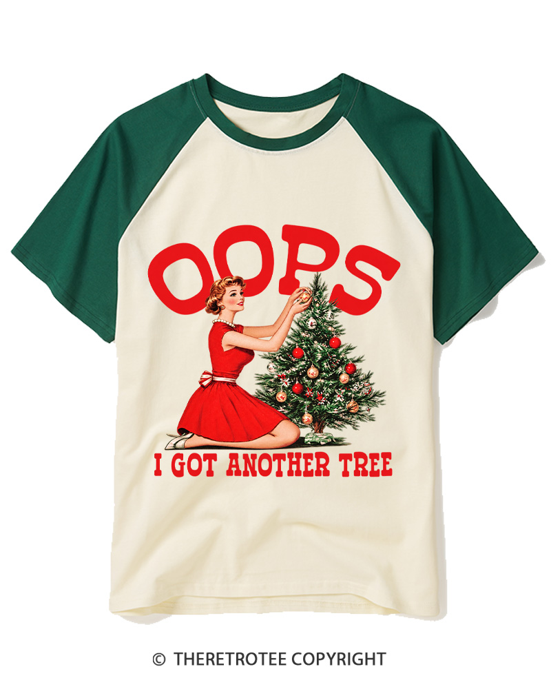 TheRetroTee I Got Another Tree 1950s Raglan Baseball T-Shirt