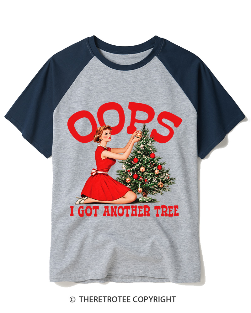 TheRetroTee I Got Another Tree 1950s Raglan Baseball T-Shirt