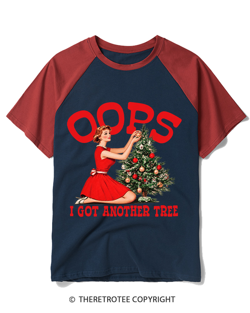 TheRetroTee I Got Another Tree 1950s Raglan Baseball T-Shirt
