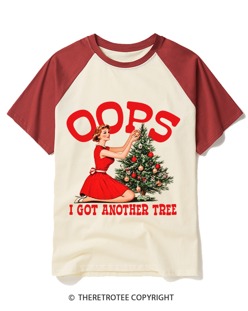 TheRetroTee I Got Another Tree 1950s Raglan Baseball T-Shirt