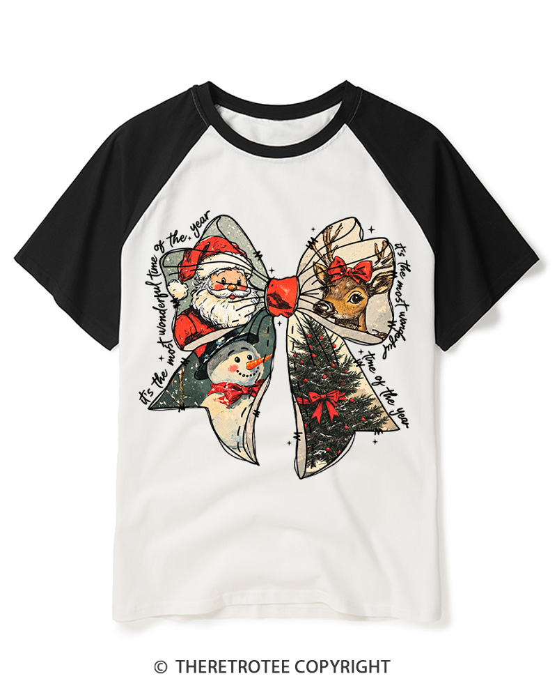 TheRetroTee It’s The Most Wonderful Time Of The Year 1960s Raglan Baseball T-Shirt