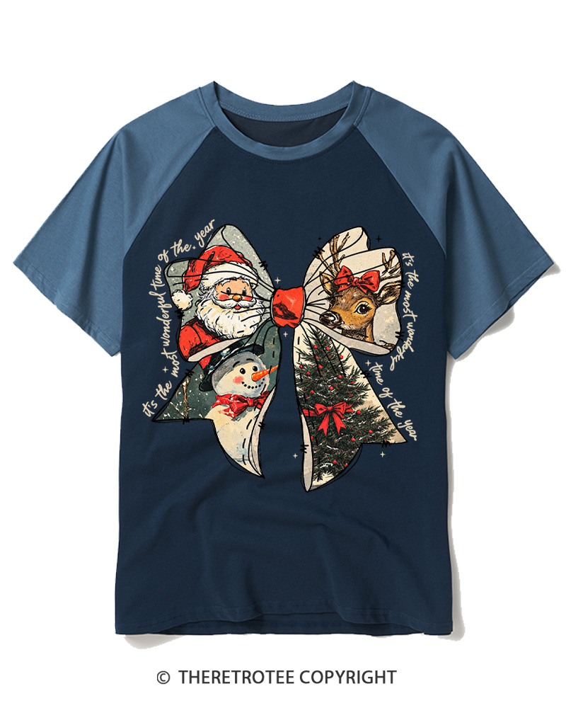 TheRetroTee It’s The Most Wonderful Time Of The Year 1960s Raglan Baseball T-Shirt