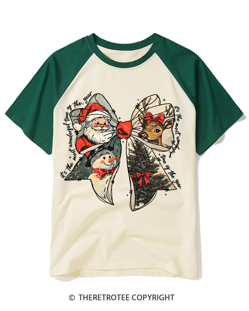 TheRetroTee It’s The Most Wonderful Time Of The Year 1960s Raglan Baseball T-Shirt