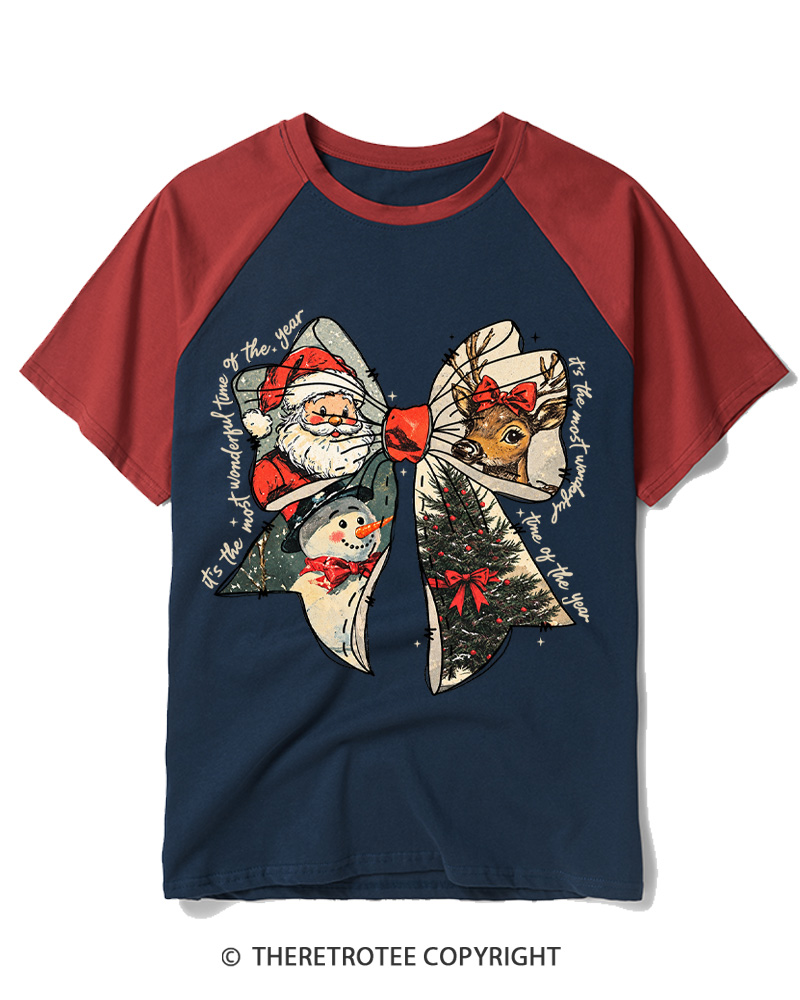 TheRetroTee It’s The Most Wonderful Time Of The Year 1960s Raglan Baseball T-Shirt
