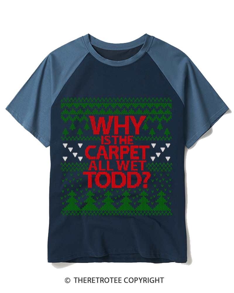 TheRetroTee All I Want For Christmas 1980s Raglan Baseball T-Shirt