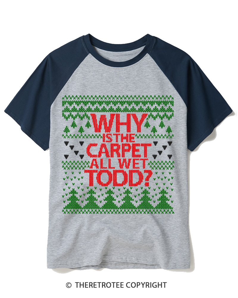 TheRetroTee All I Want For Christmas 1980s Raglan Baseball T-Shirt