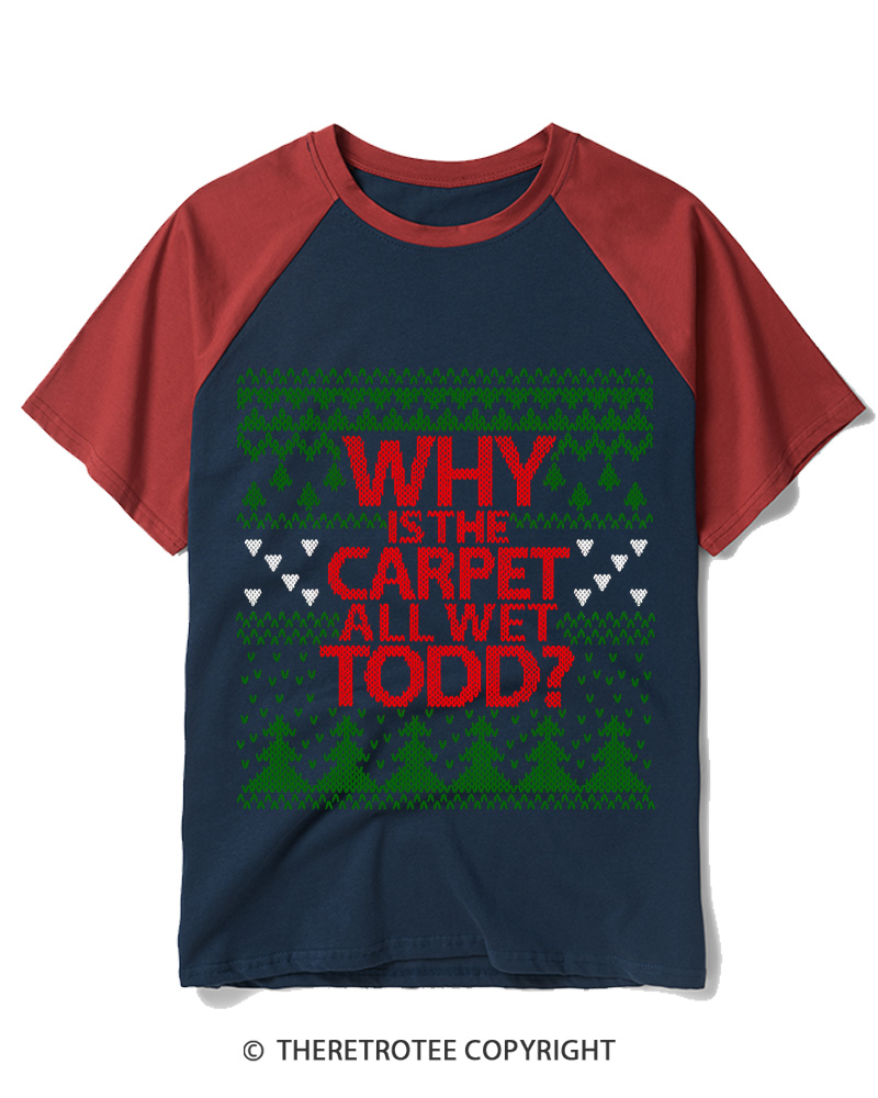 TheRetroTee All I Want For Christmas 1980s Raglan Baseball T-Shirt