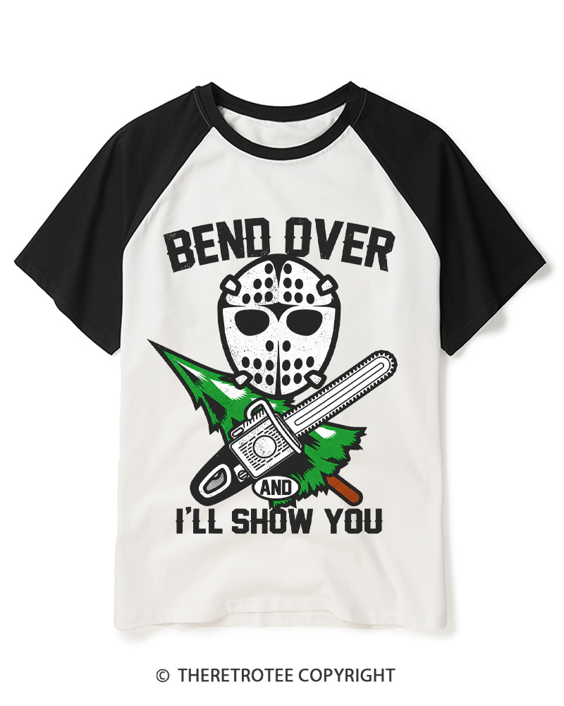 TheRetroTee I’ll Show You 1980s Raglan Baseball T-Shirt