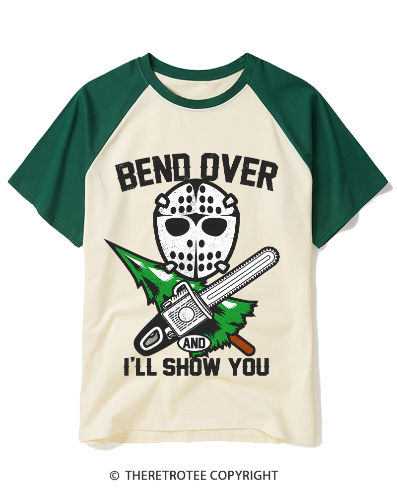 TheRetroTee I’ll Show You 1980s Raglan Baseball T-Shirt