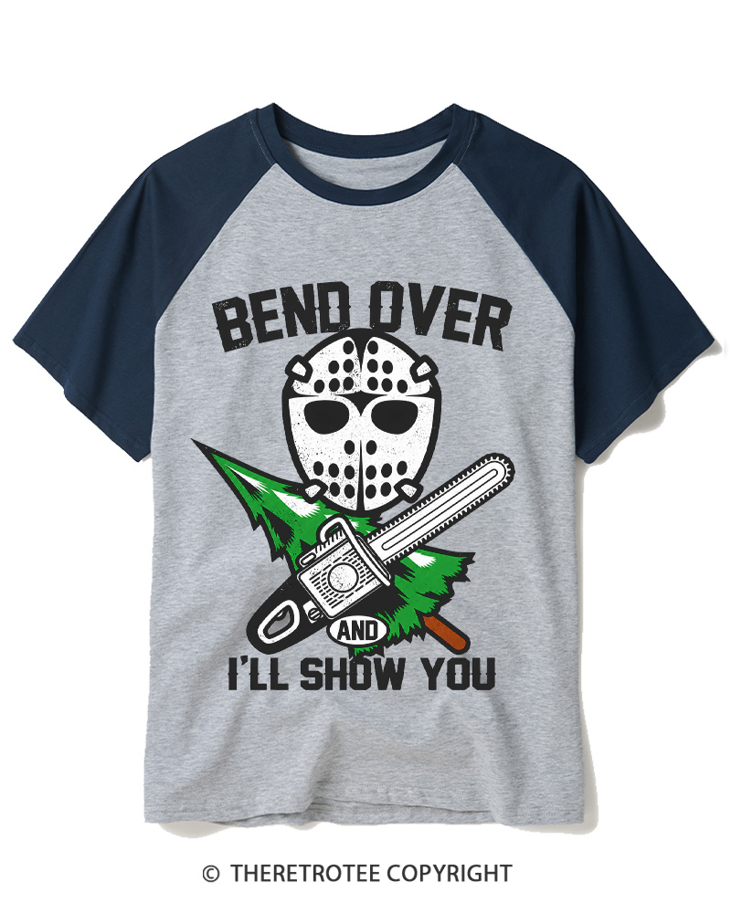 TheRetroTee I’ll Show You 1980s Raglan Baseball T-Shirt