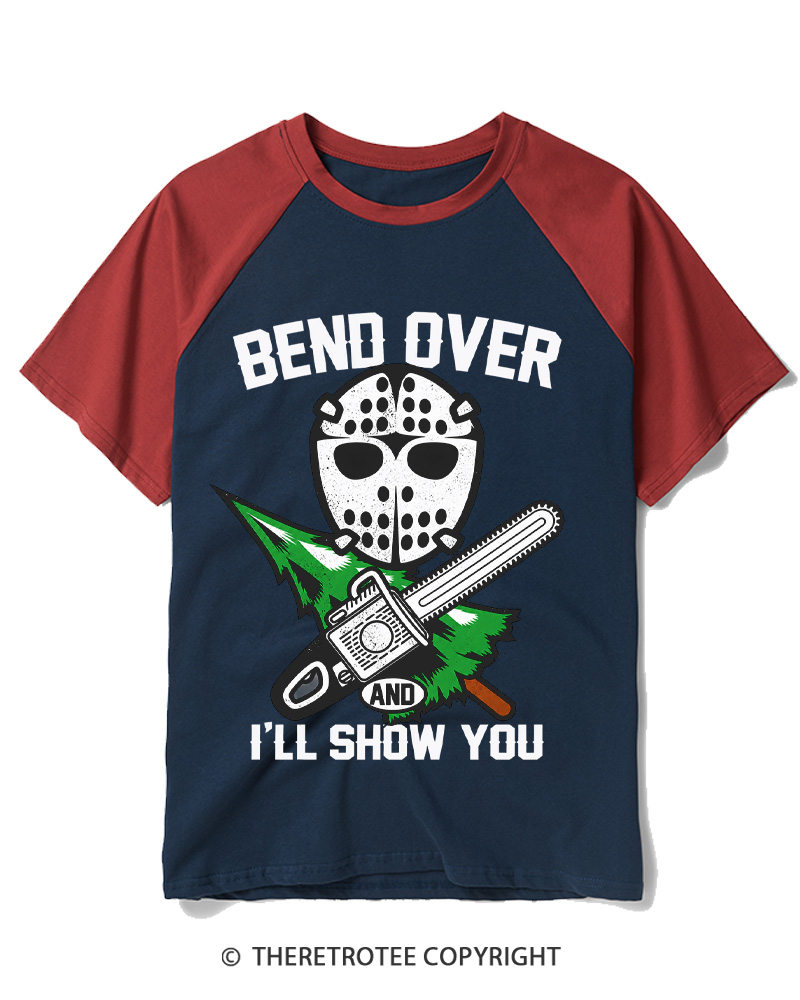 TheRetroTee I’ll Show You 1980s Raglan Baseball T-Shirt