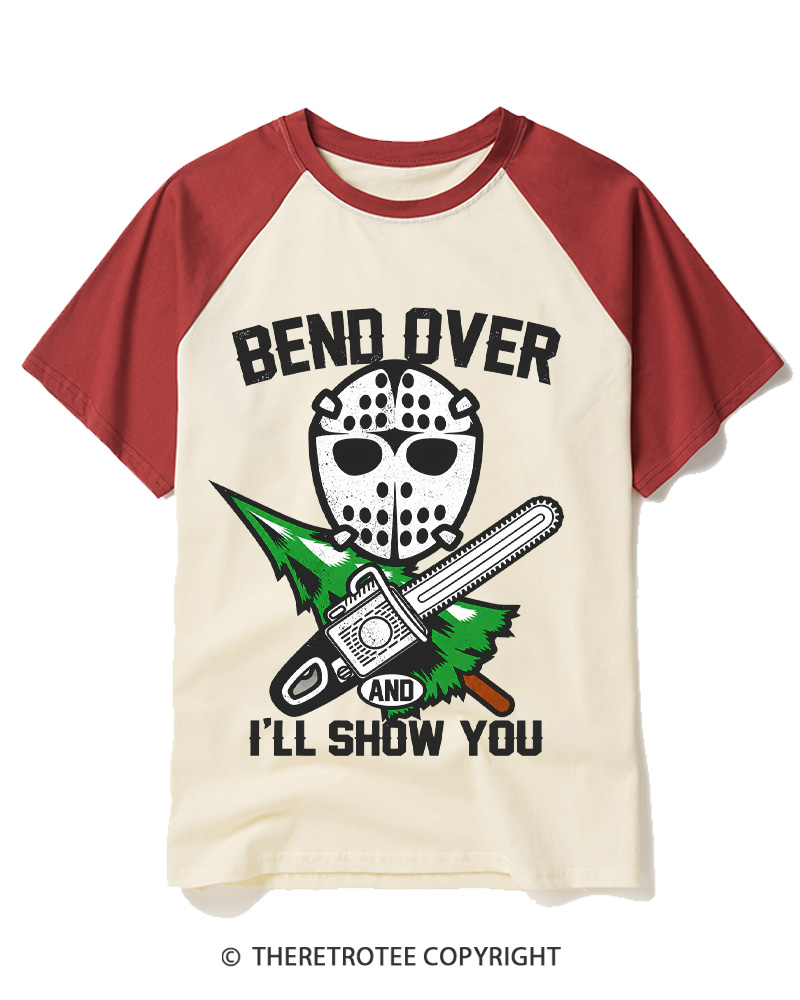 TheRetroTee I’ll Show You 1980s Raglan Baseball T-Shirt