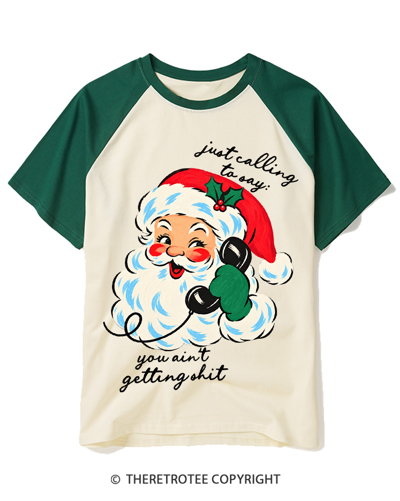 TheRetroTee Just Calling To Say 1950s Raglan Baseball T-Shirt
