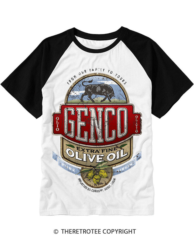 TheRetroTee Genco 1940s Raglan Baseball T-Shirt