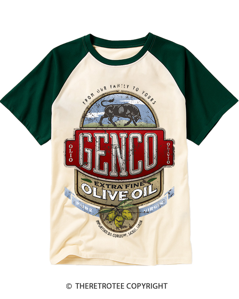 TheRetroTee Genco 1940s Raglan Baseball T-Shirt