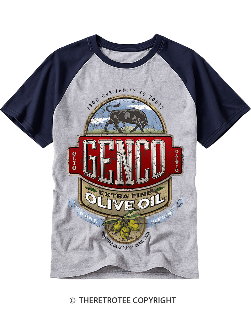 TheRetroTee Genco 1940s Raglan Baseball T-Shirt
