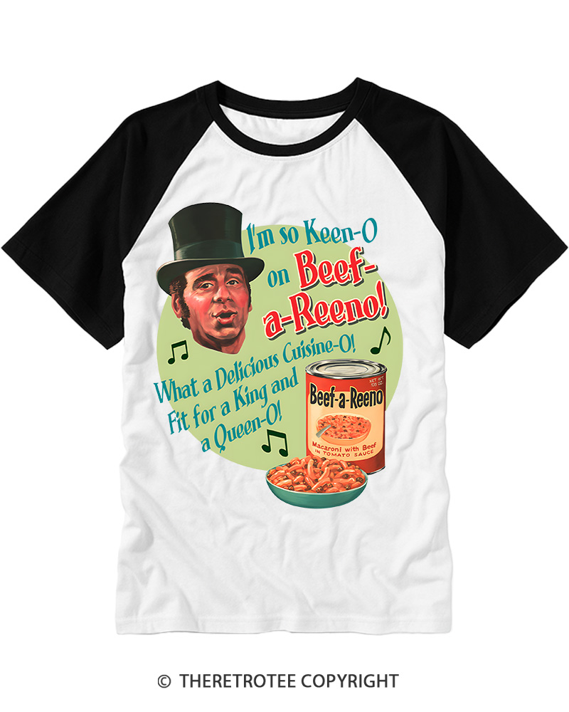 TheRetroTee I'm so Keen-O 1950s Raglan Baseball T-Shirt