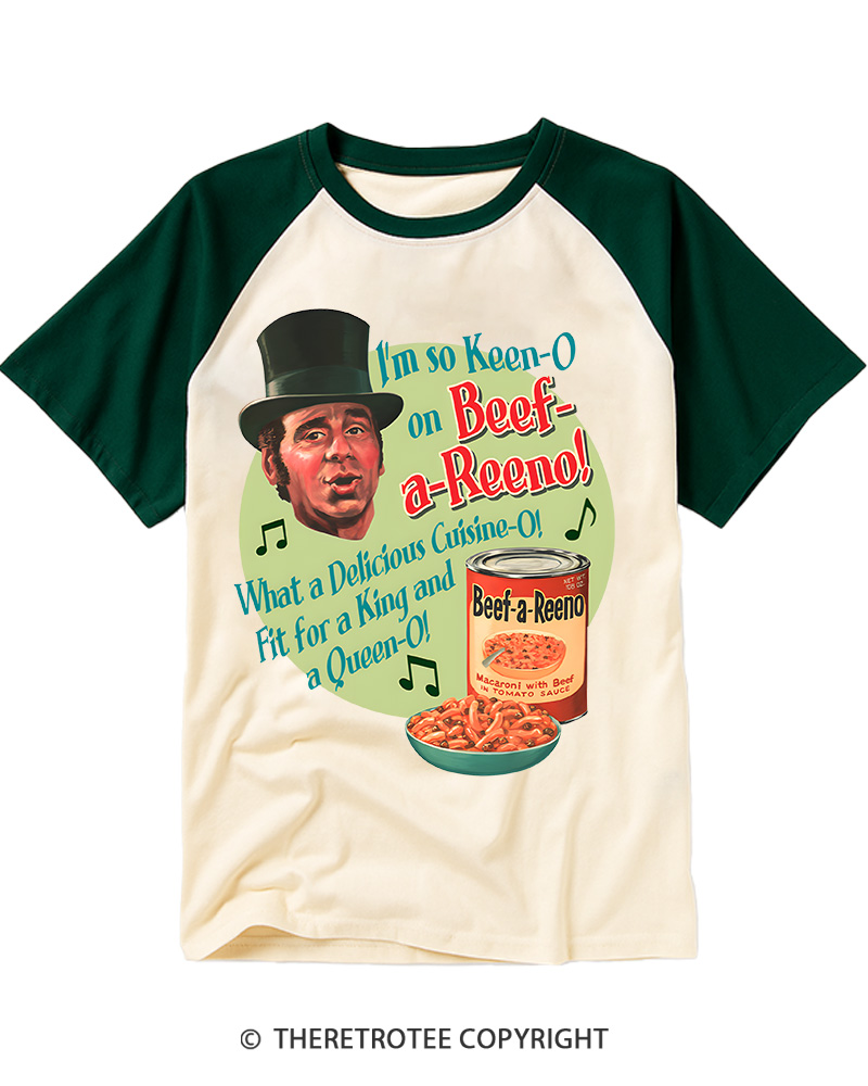 TheRetroTee I'm so Keen-O 1950s Raglan Baseball T-Shirt