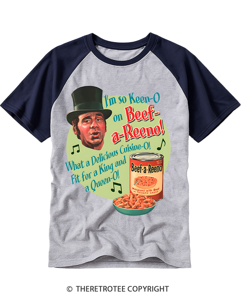 TheRetroTee I'm so Keen-O 1950s Raglan Baseball T-Shirt