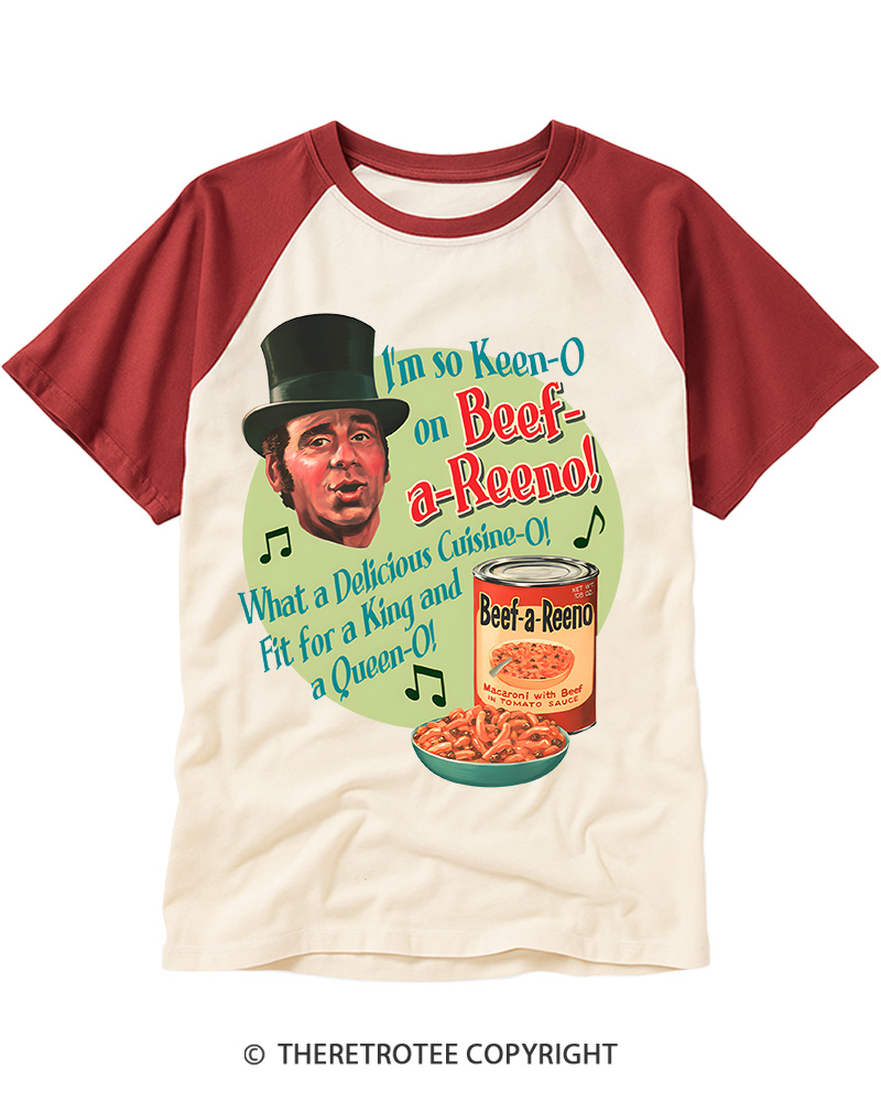 TheRetroTee I'm so Keen-O 1950s Raglan Baseball T-Shirt