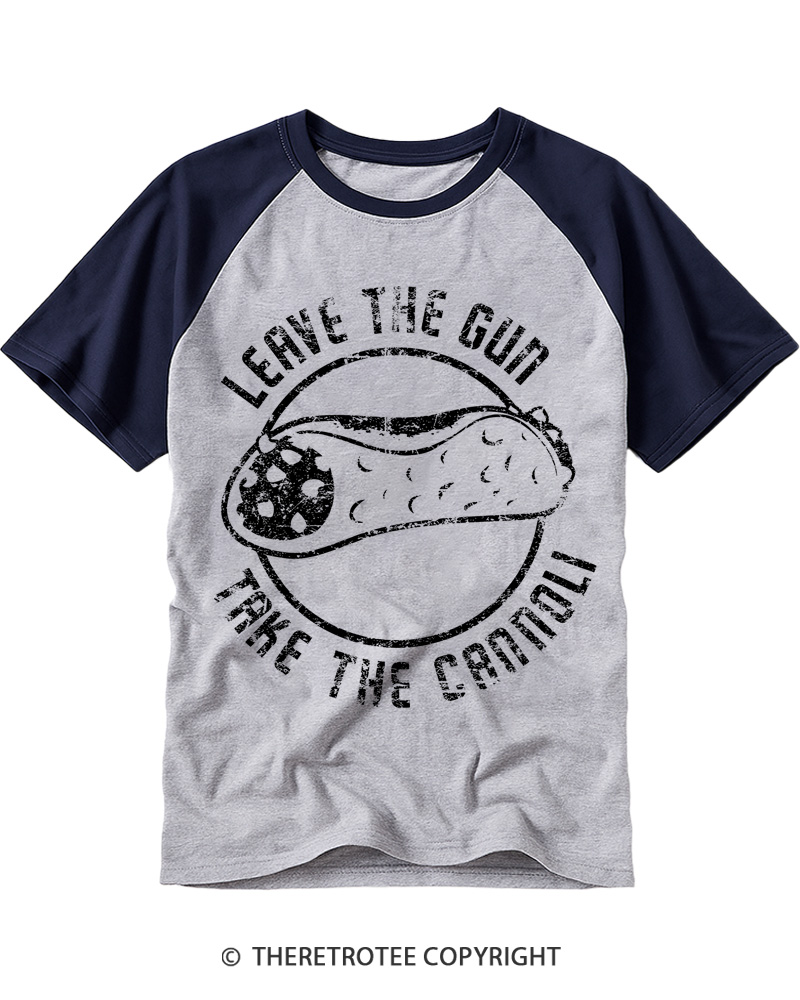 TheRetroTee Leave The Gun Raglan Baseball T-Shirt