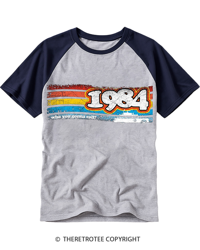 TheRetroTee 84 Buster Raglan Baseball T-Shirt