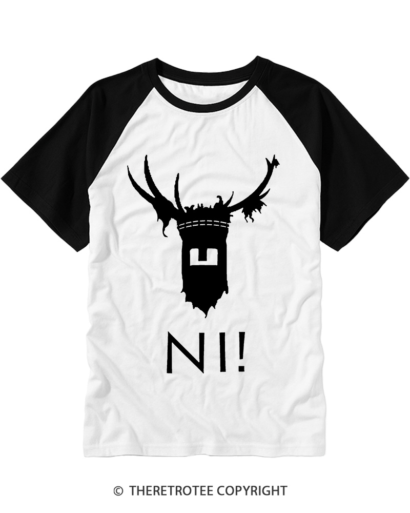 TheRetroTee Ni! 1975 Raglan Baseball T-Shirt