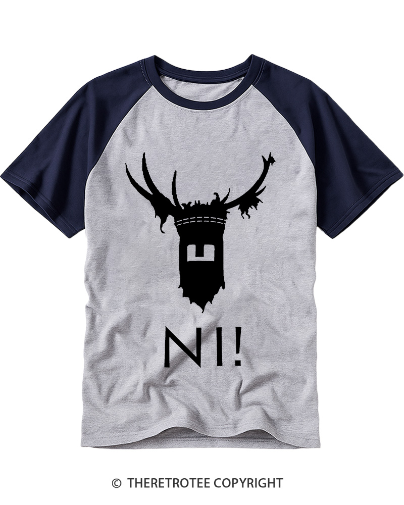 TheRetroTee Ni! 1975 Raglan Baseball T-Shirt