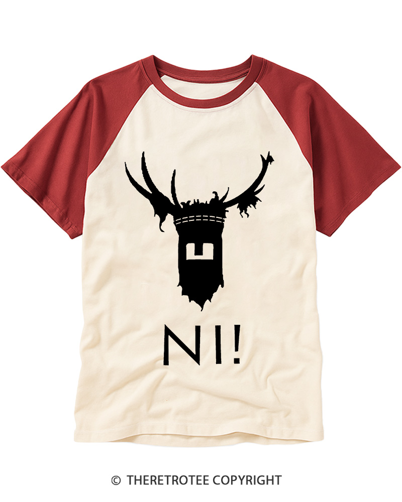 TheRetroTee Ni! 1975 Raglan Baseball T-Shirt